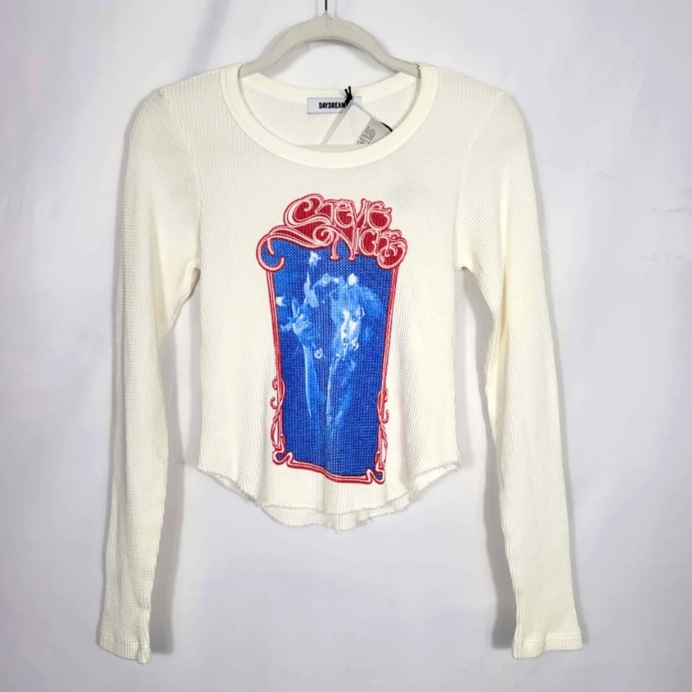 Stevie Nicks Bella Donna Top DAYDREAMER Vintage White Size Small - Picture 3 of 8